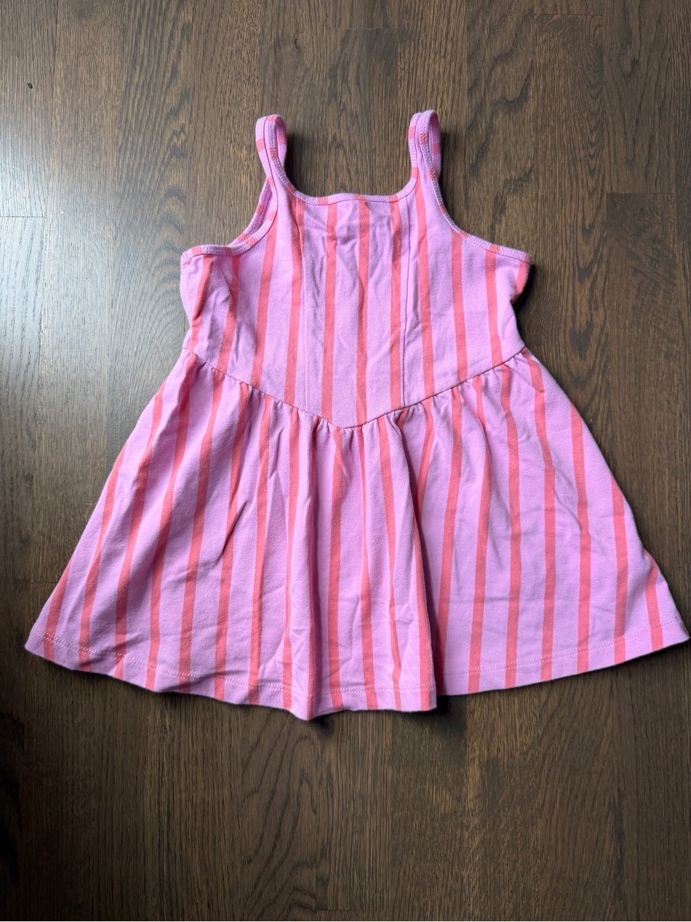 J Crew Kids Pink Striped Tank Dress crew cuts